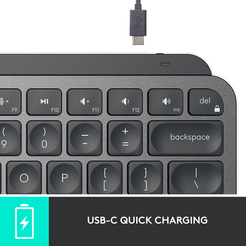Logitech MX Keys Mini Langaton Pohjoismainen