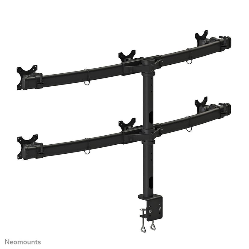 Neomounts FPMA-D700D6 Monitor Arm Desk Mount (klem) voor zes 19-27" Schermen