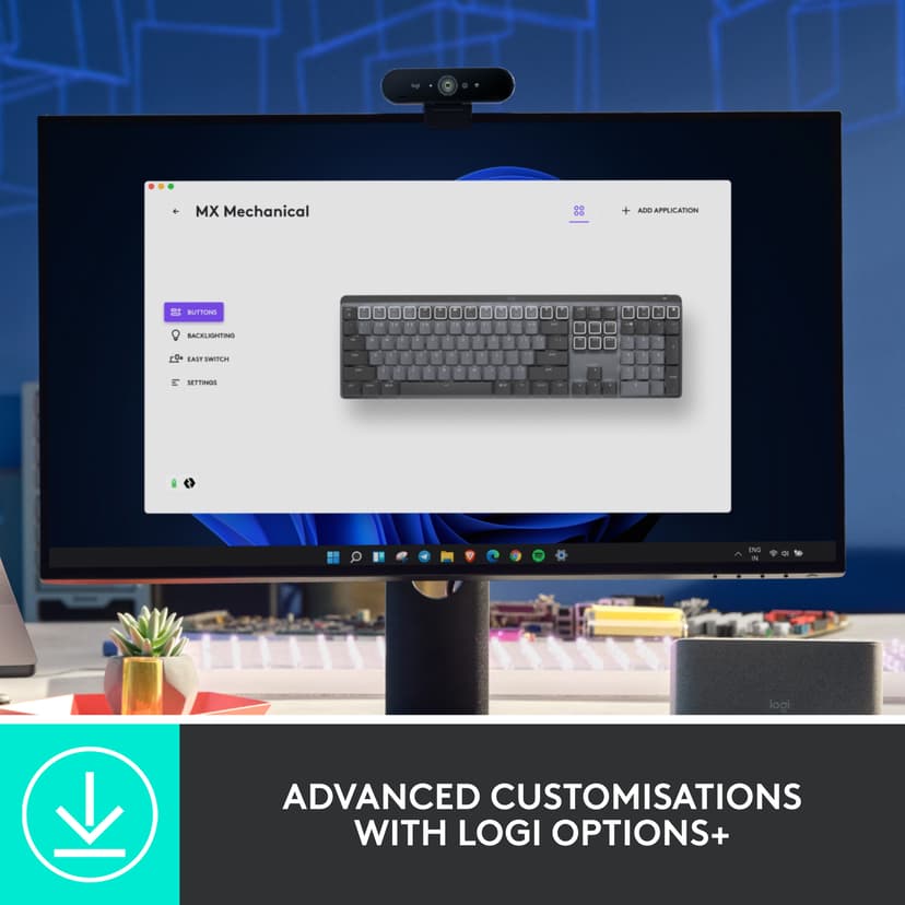Logitech MX Mechanical Langaton Logitech Linear Pohjoismainen
