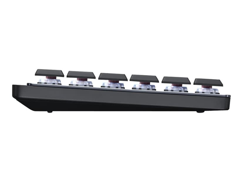 Logitech 920-010758 tastatur Kontor RF trådløs + Bluetooth QWERTY US International Grafitt, Grå Trådløs Logitech Linear US International