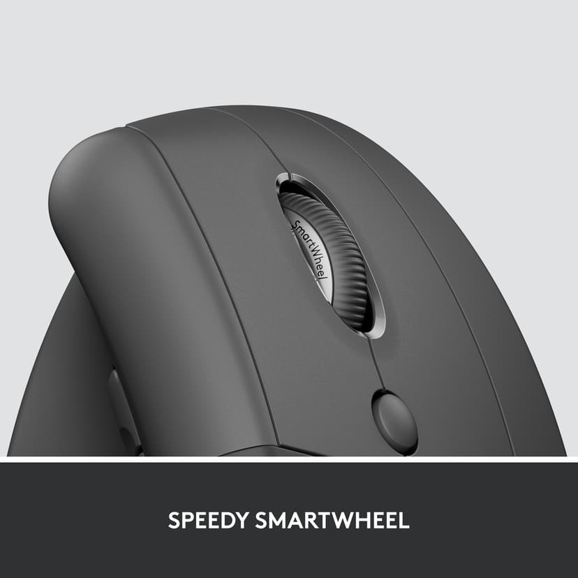 Logitech Lift Vertical Ergo Mouse For Business Right Graphit RF Wireless + Bluetooth