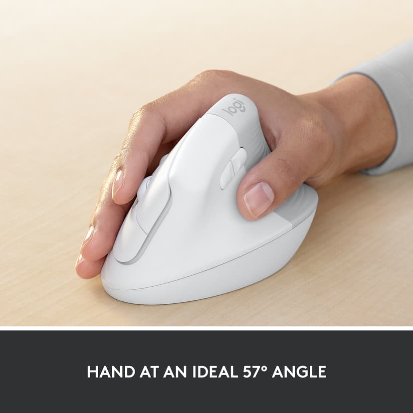 Logitech Lift for Business mus Kontor Højre hånd RF trådløs + Bluetooth Optisk 4000 dpi RF trådløs + Bluetooth