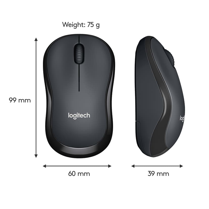Logitech M220 Silent Wireless RF Trådlös Mus