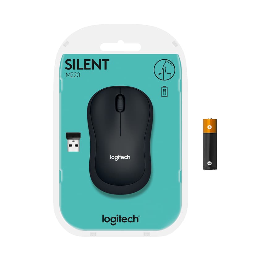 Logitech M220 Silent Wireless RF Trådlös Mus