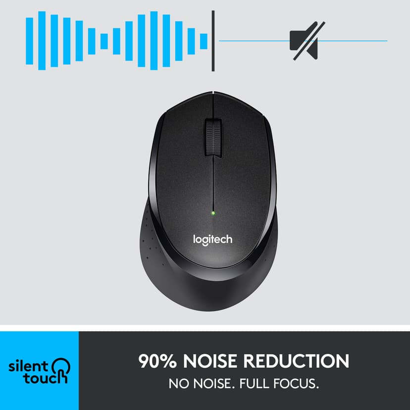Logitech M330 SILENT PLUS RF Draadloos Muis