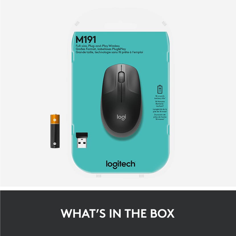 Logitech M190 RF Trådlös Mus
