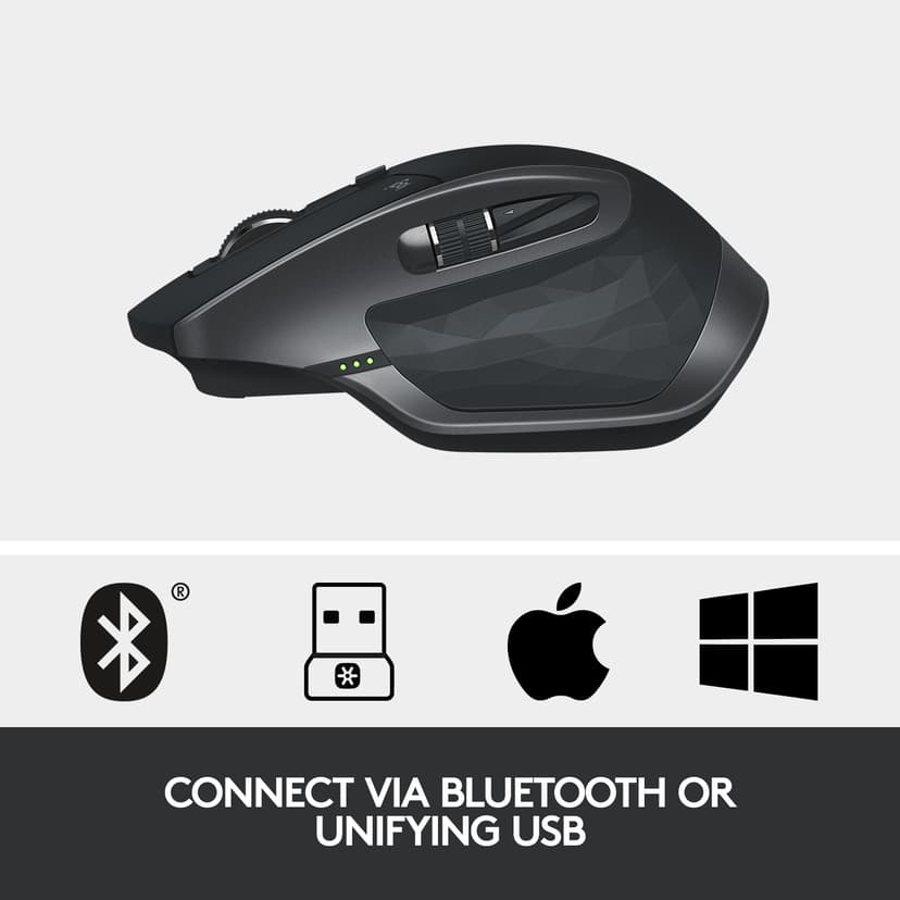 Logitech MX Master 2S Trådlös RF + Bluetooth