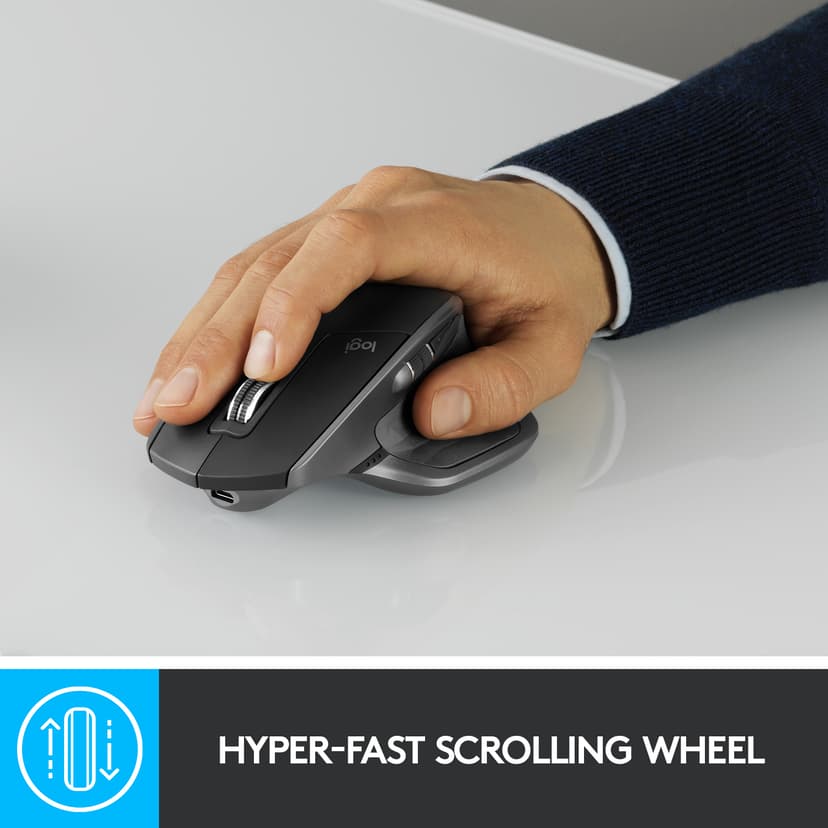 Logitech MX Master 2S Trådlös RF + Bluetooth