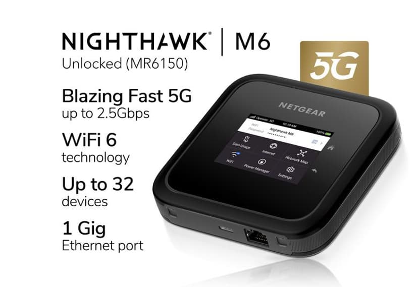 Netgear Nighthawk M6 5G WiFi 6 Mobile Router
