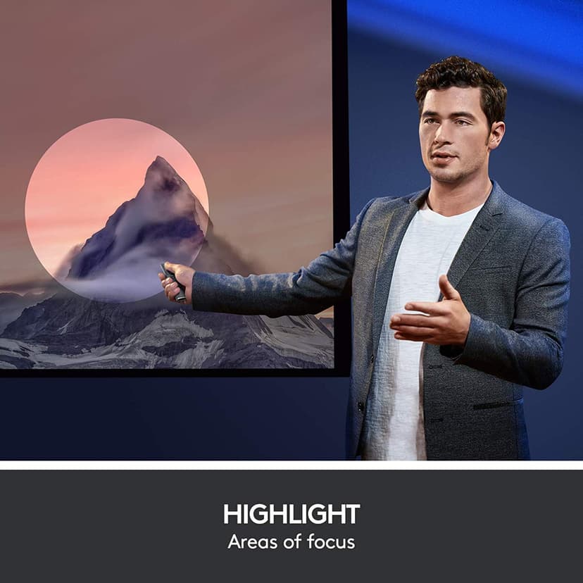 Logitech Spotlight-fjernbetjening - Mørkegrå