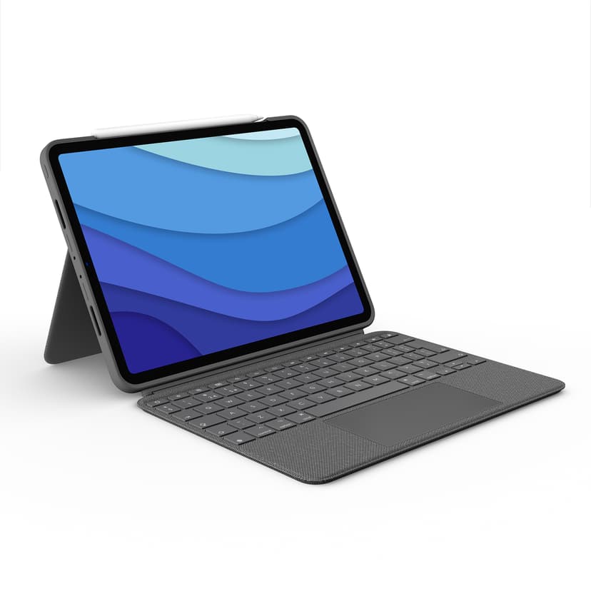 Logitech Combo Touch iPad Pro 11" 2nd gen, iPad Pro 11" 3rd gen, iPad Pro 11" 4th gen Pohjoismainen Harmaa