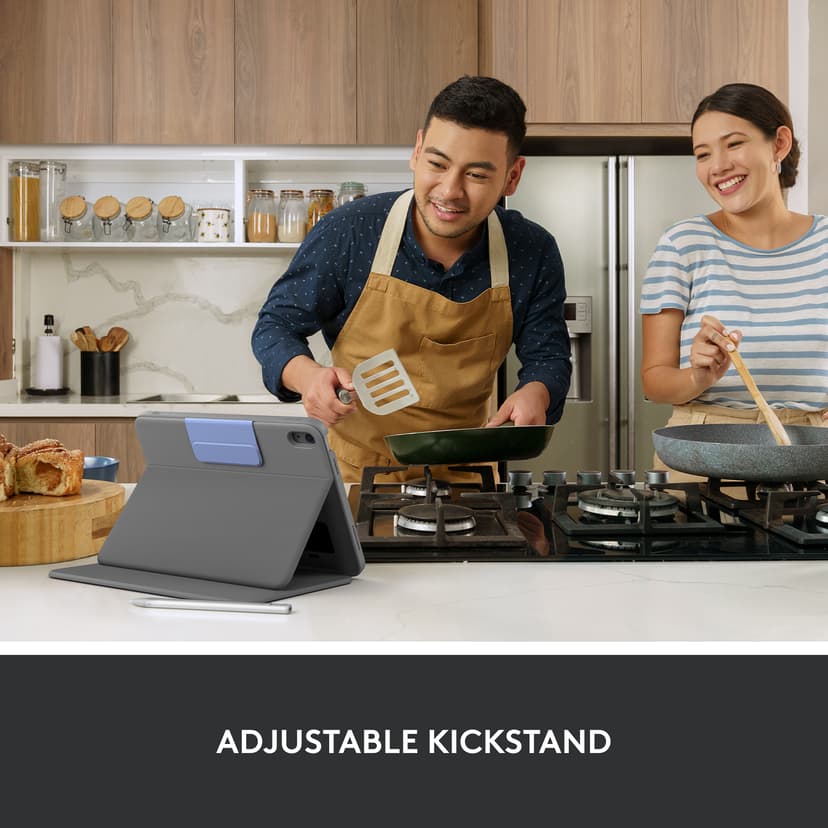 Logitech Rugged Folio iPad 10th gen, iPad 11" 11th gen Pohjoismainen Grafiitti