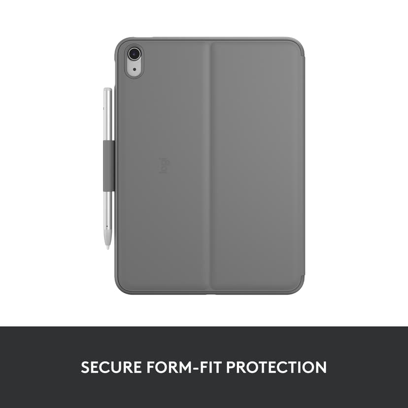 Logitech Slim Folio iPad 10th gen, iPad 11th gen Nordisk Grå