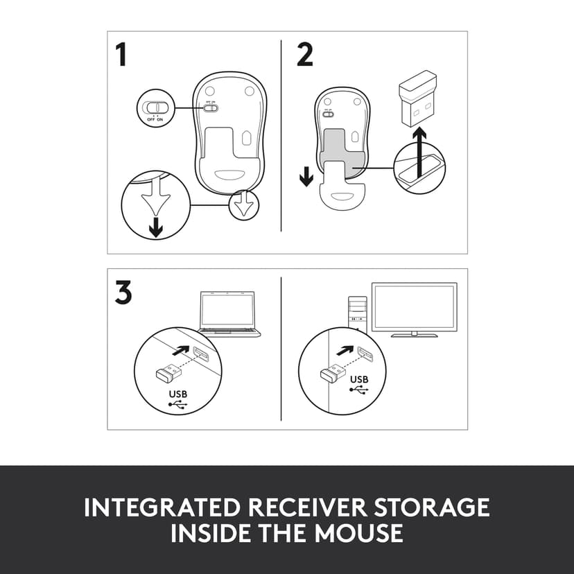 Logitech M185 RF kabel-fri
