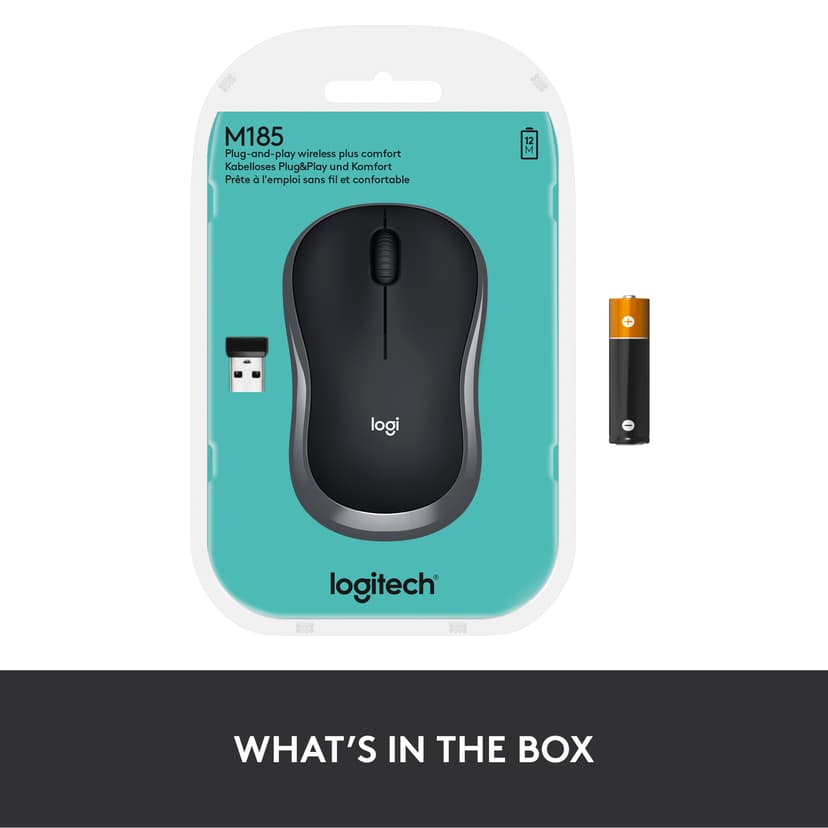 Logitech M185 RF Trådlös