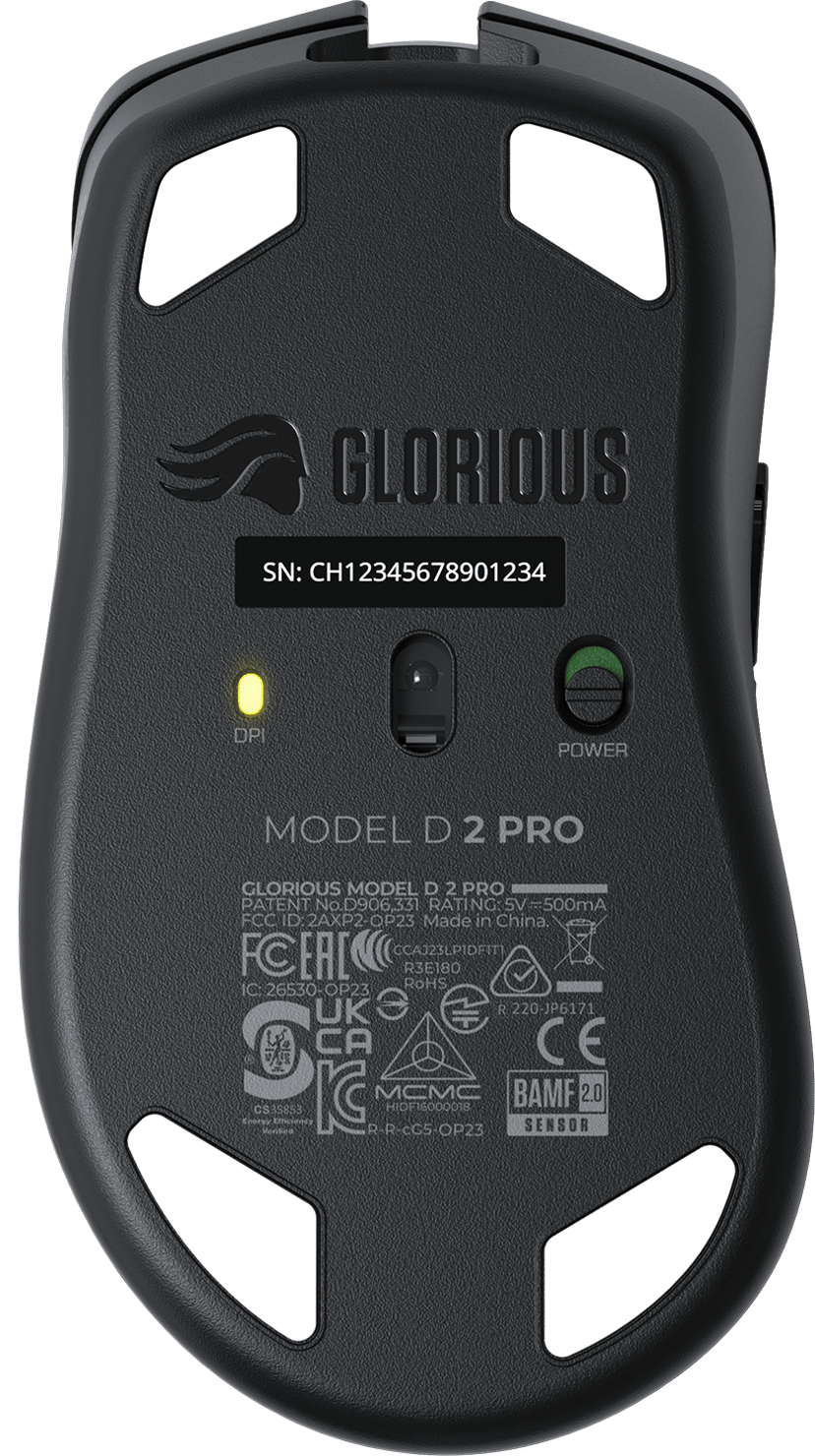 Glorious Gaming Model D 2 PRO Wireless datamus Spilling Høyre hendt RF kabel-fri Optisk 26000 DPI RF kabel-fri