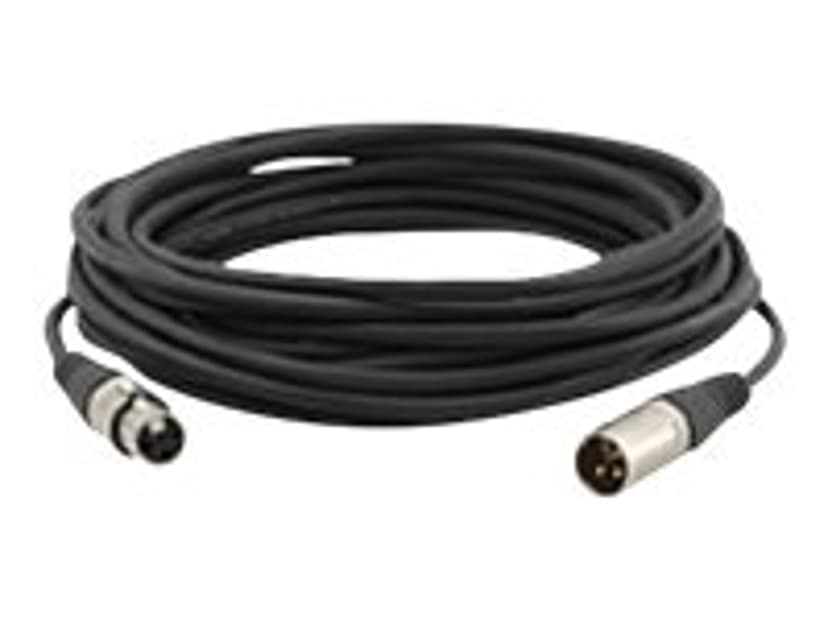 Kramer Electronics C-XLQM/XLQF-15 ljudkabel 4,6 m XLR (3-pin) Svart 4.6m XLR (3-pin) XLR (3-pin)