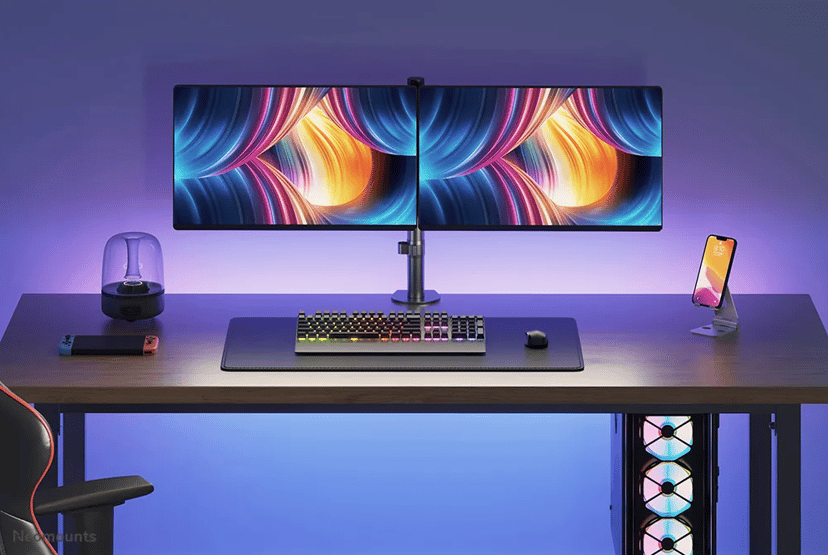 Neomounts FPMA-D550DBLACK - Monitorarm voor 2 flatscreens tot 32" - Zwart