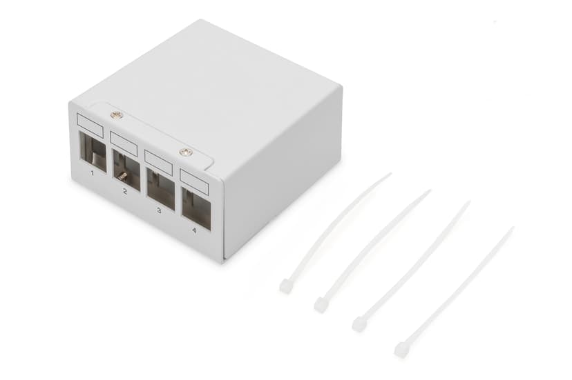 Digitus DN-93714 4-Port FTP Patch Panel Chassi Grå