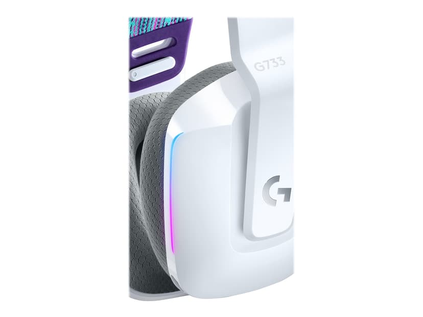 Logitech G733 Lightspeed Wireless RGB Gaming Headset Hvit