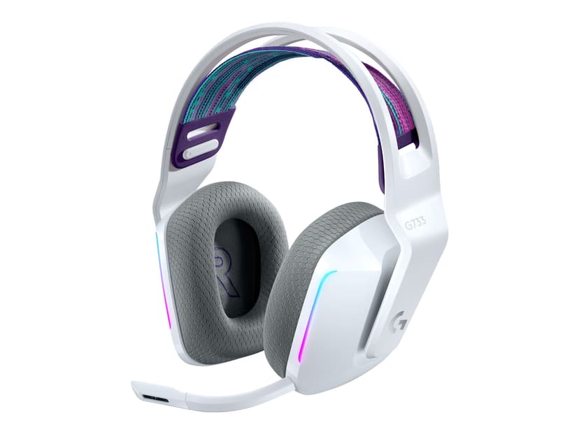 Logitech G733 Lightspeed Wireless RGB Gaming Headset Hvit