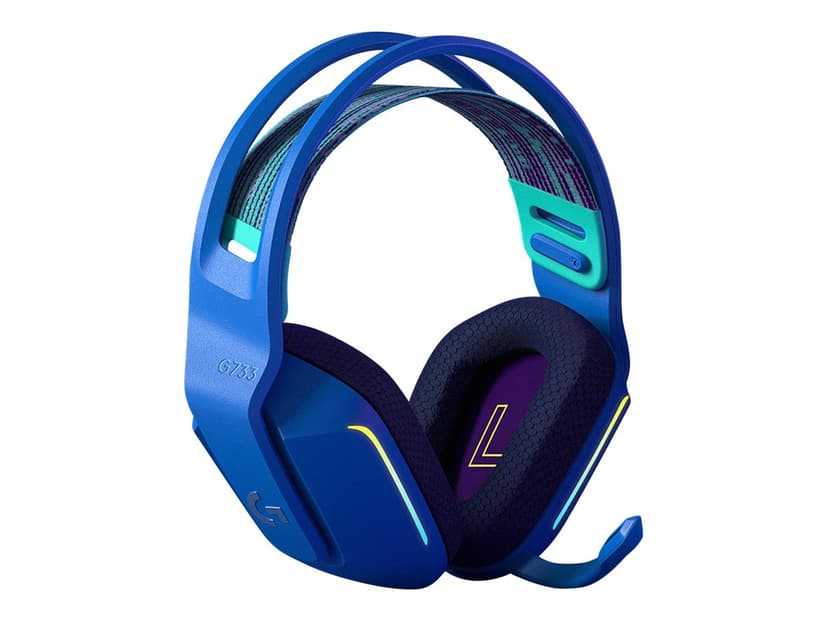 Logitech G733 Lightspeed Wireless RGB Gaming Headset Blå