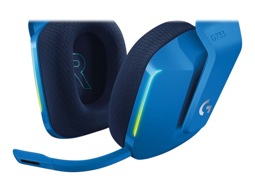 Logitech G733 Lightspeed Wireless RGB Gaming Headset Stereo Blå