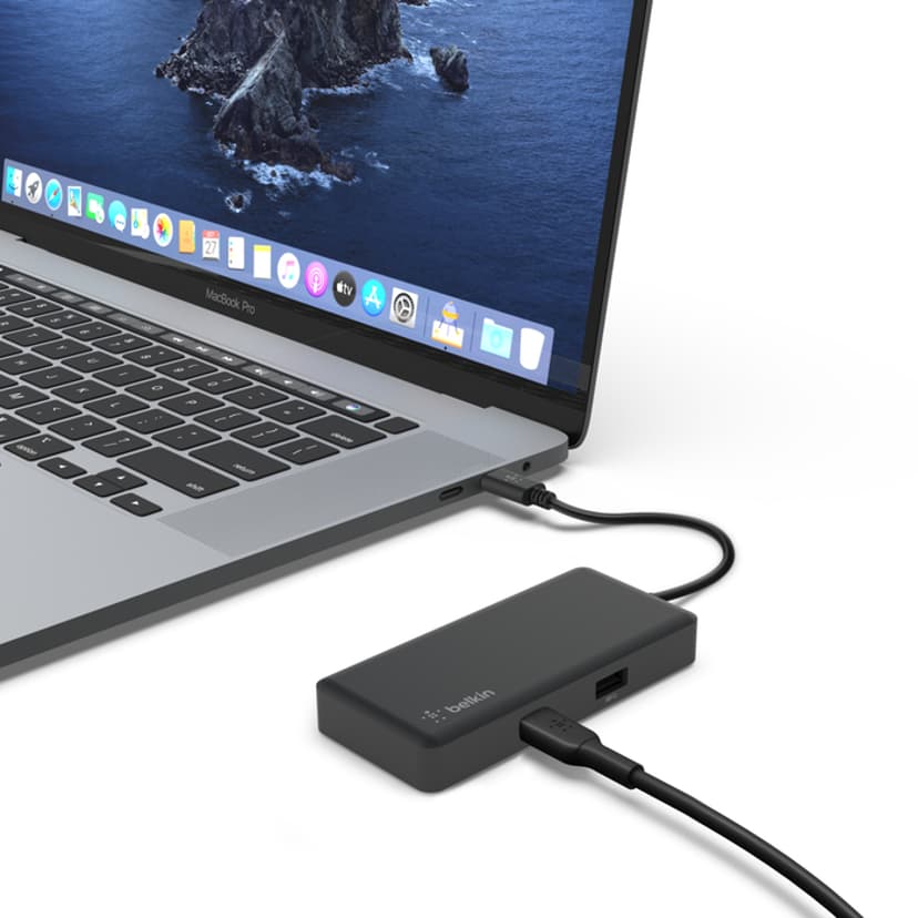 Belkin CONNECT USB-C 5-in-1 Multiport Adapter USB 3.2 Gen 1 (3.1 Gen 1) Type-C
