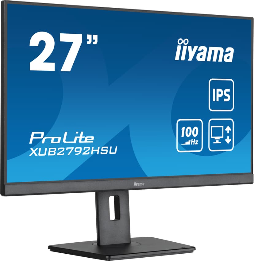 iiyama XUB2792HSU-B6 computer monitor 68,6 cm (27") 1920 x 1080 Pixels Full HD LED Zwart 27" 1920 x 1080pixels IPS 16:9 100Hz