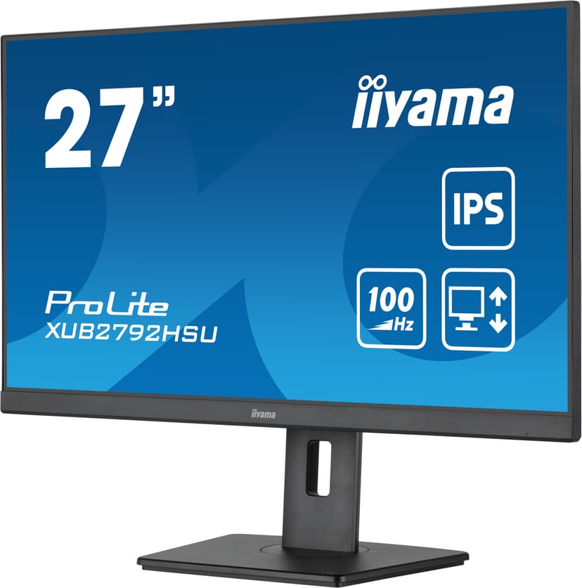 iiyama XUB2792HSU-B6 computer monitor 68,6 cm (27") 1920 x 1080 Pixels Full HD LED Zwart 27" 1920 x 1080pixels IPS 16:9 100Hz