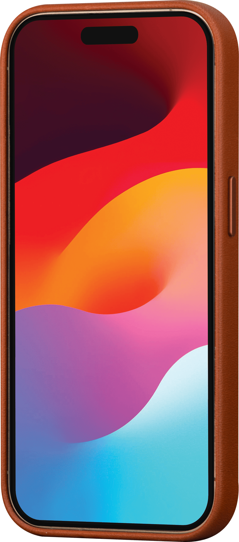 dbramante1928 Roskilde Magsafe Full-Grain Leather iPhone 15 Pro Max Punainen