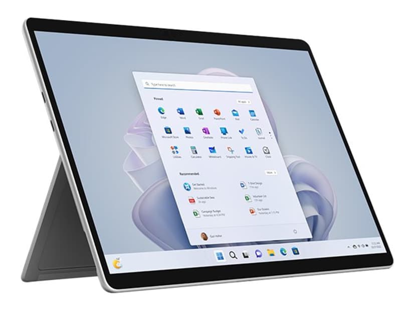 Microsoft Surface Pro 9 yrityksille 5G 16GB 13" Microsoft 512GB Platina