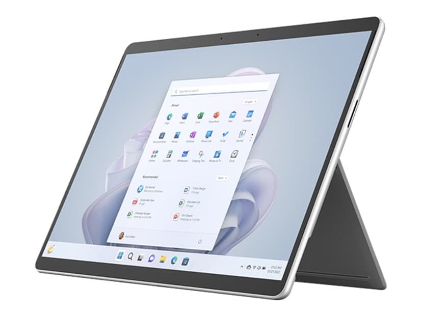 Microsoft Surface Pro 9 yrityksille 5G 16GB 13" Microsoft 512GB Platina