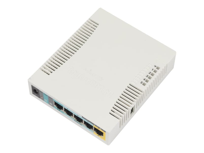 Mikrotik RB951Ui-2HnD Vit Strömförsörjning via Ethernet (PoE) stöd