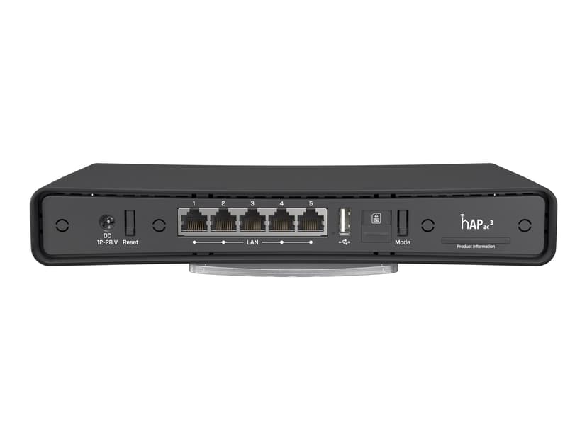 Mikrotik hAP ac3 LTE6 kit langaton reititin Gigabitti Ethernet Kaksitaajuus (2,4 GHz/5 GHz) 4G Valkoinen