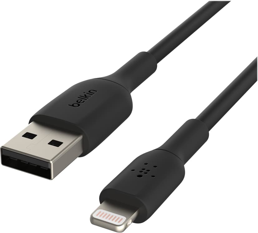 Belkin Lightning Till USB-A Kabel 1m Svart