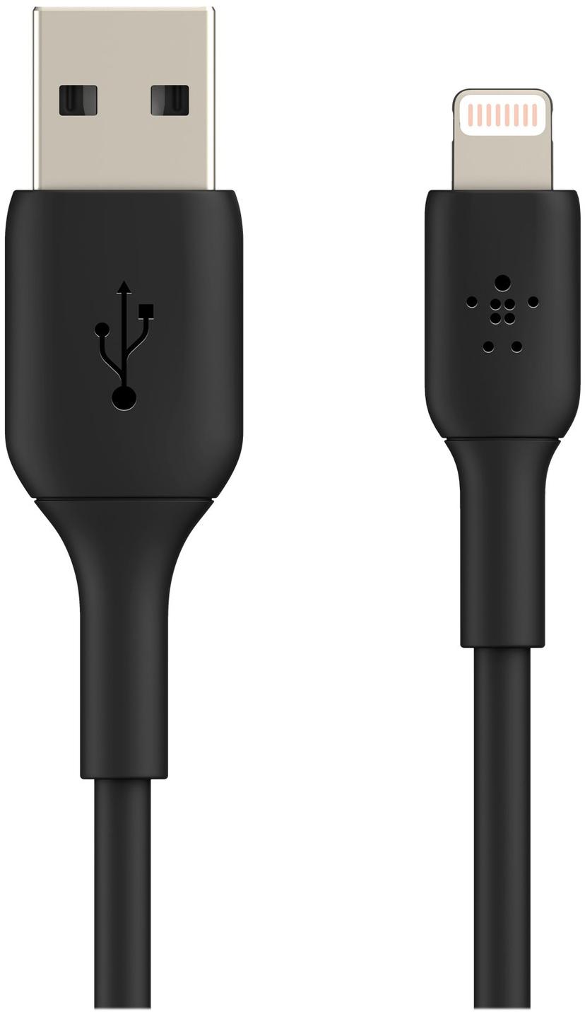Belkin Lightning Till USB-A Kabel 1m Svart
