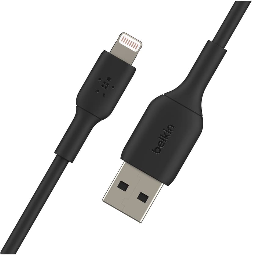 Belkin Lightning Till USB-A Kabel 1m Svart
