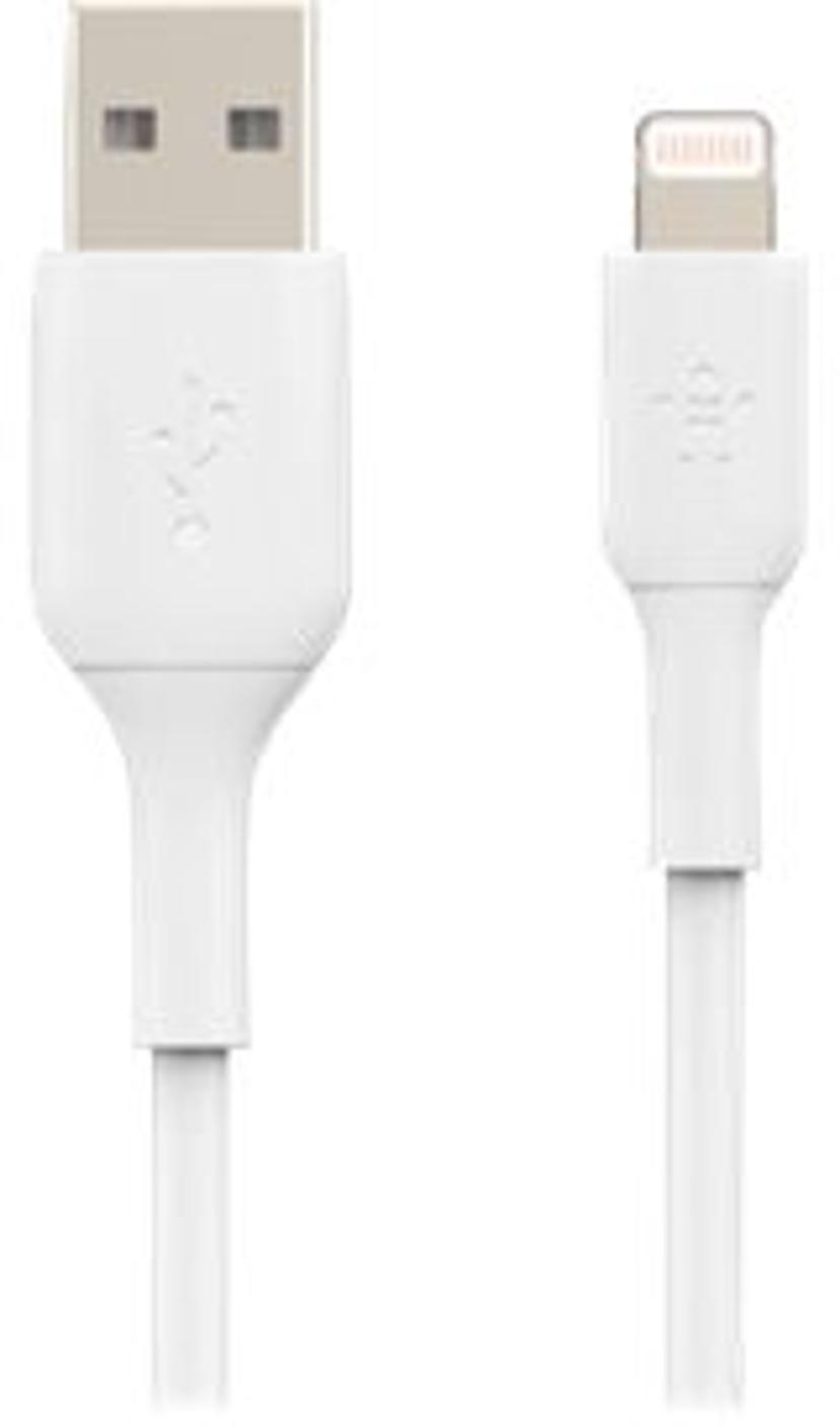 Belkin Lightning Till USB-A Kabel 0.15m Vit