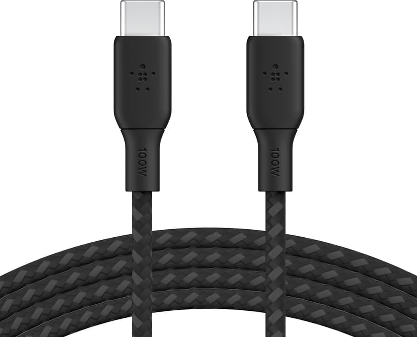 Belkin USB-C to USB-C Cable Braided 2m USB C USB C Sort