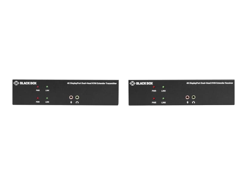 Black Box KVX Series KVM Extender DP Dual Head USB Audio CatX Tx+Rx