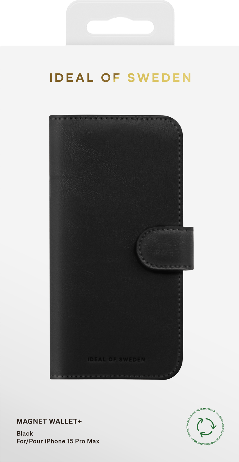 iDeal of Sweden Magnet Wallet+ iPhone 15 Pro Max Svart