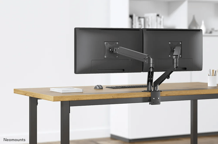 Neomounts DS70-700BL2 - Dual Monitorarm voor schermen tot 27" - Zwart