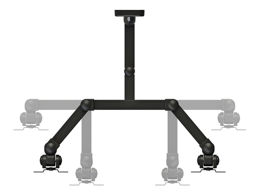 Neomounts FPMA-W960D - Monitorarm Wandsteun voor twee flat screens tot 27" - Zwart