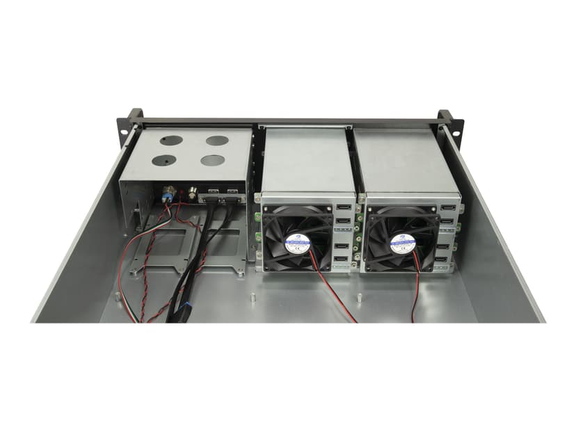 Inter-Tech 3U-3508 3U 19" 8-Bay Rack Musta