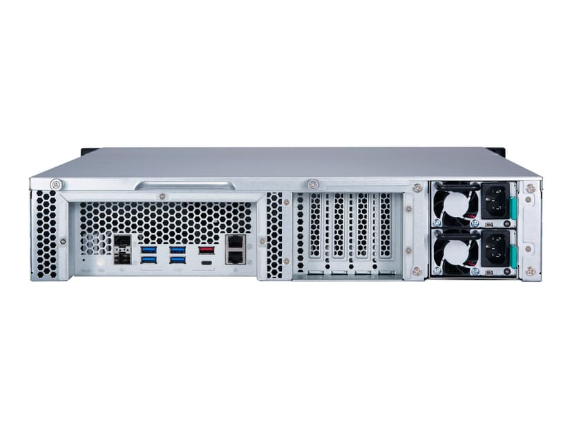 QNAP TS-877XU-RP NAS Rack (2U) AMD Ryzen™ 5 2600 8 GB DDR4 0 TB QNAP Turbo System Zwart, Grijs