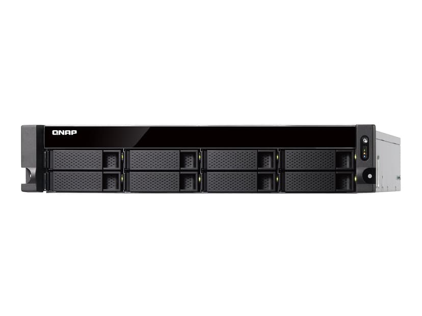 QNAP TS-877XU-RP NAS Rack (2U) AMD Ryzen™ 5 2600 8 GB DDR4 0 TB QNAP Turbo System Zwart, Grijs
