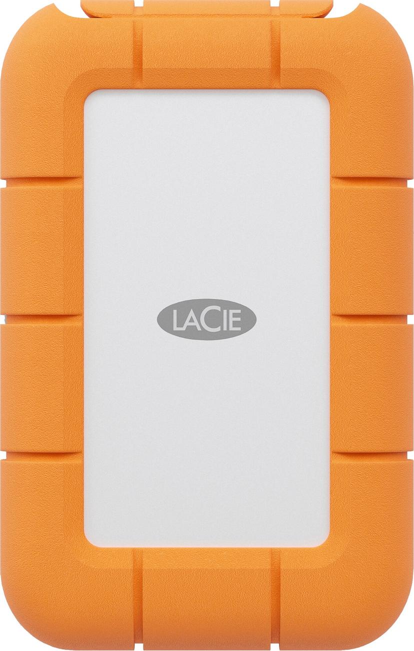 LaCie Mini Rugged SSD 500GB USB-C Grå, Orange