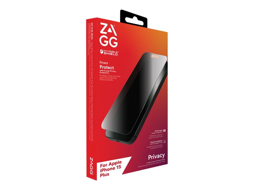 Zagg InvisibleShield Glass Elite Privacy iPhone 15 Plus