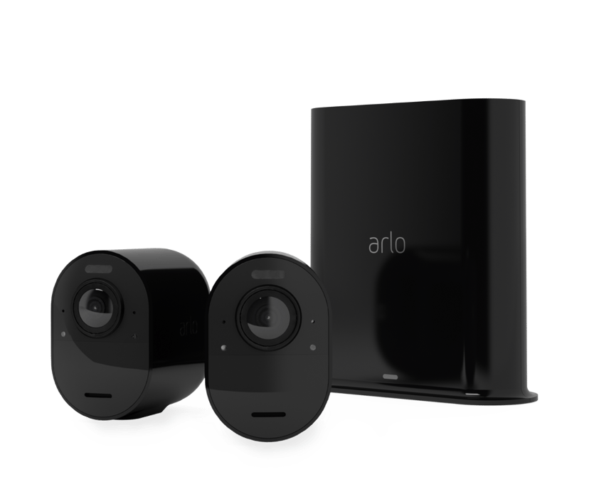 Arlo Ultra 2 trådløst overvågningskamera (2-pak) Sort